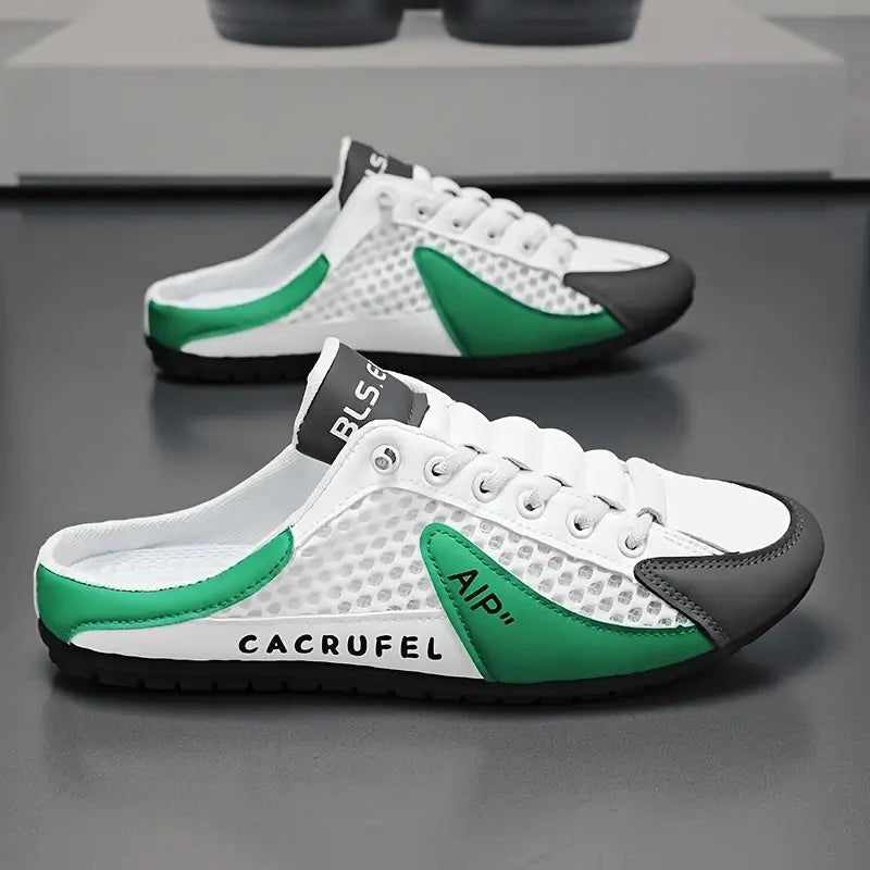 Mules sneakers à talon ouvert avec lacets pour homme | idéal pour les occasions décontractées
