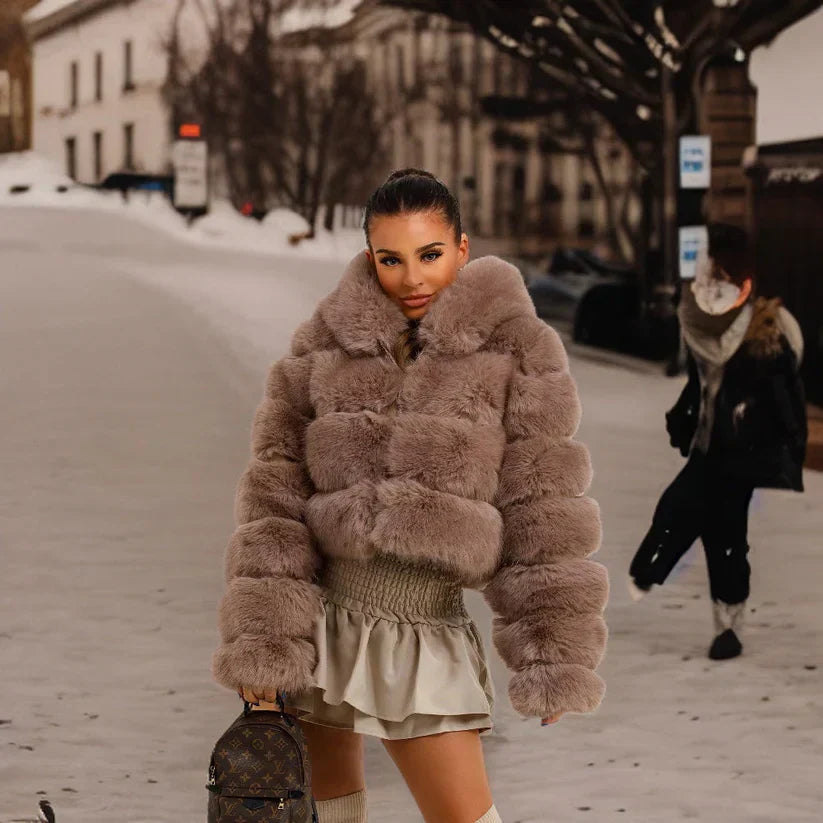 Manteau Court avec Ceinture pour Femme | Idéal pour l’Hiver