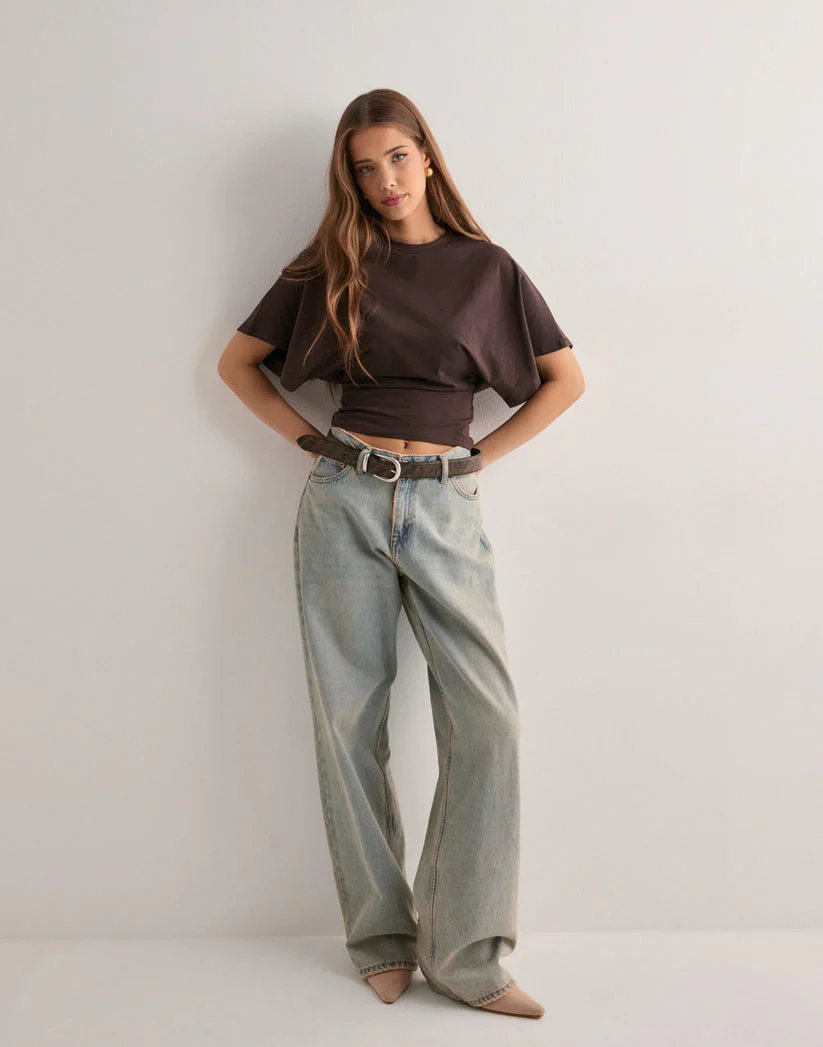T-shirt à Manches Larges et Taille Ajustée pour Femme | Idéal pour un Usage Quotidien
