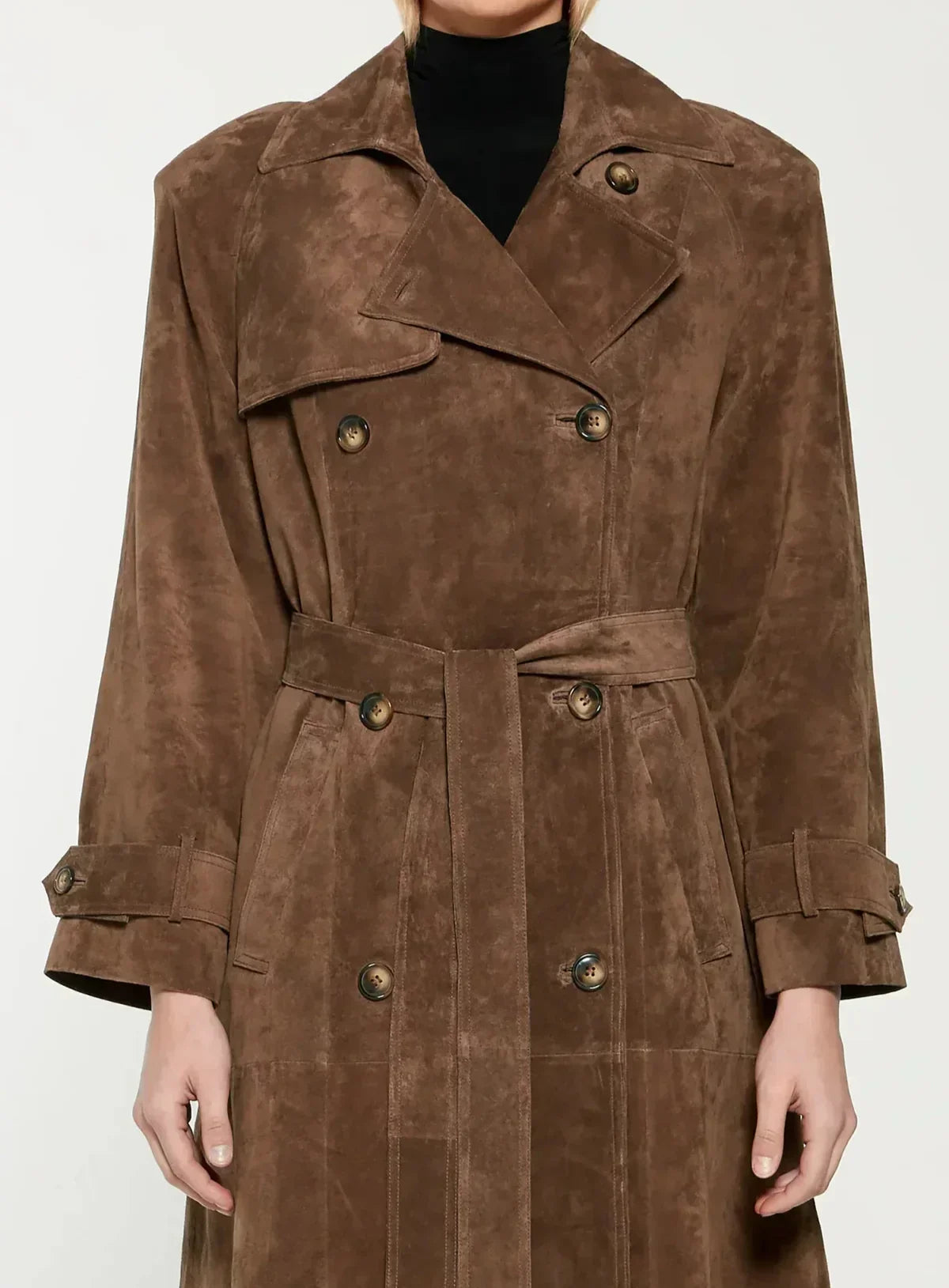 Trench-Coat Long avec Ceinture pour Femmes | Idéal pour la Mi-Saison
