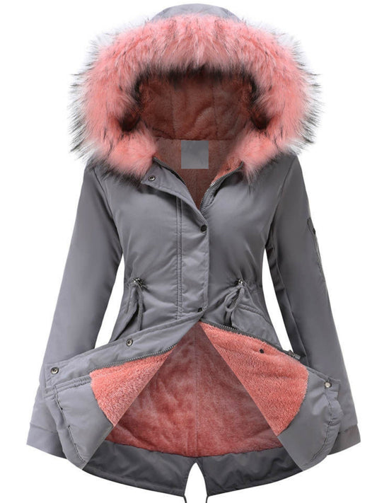 Parka à Capuche avec Fermeture Zippée pour Femmes | Idéale pour l’Automne et l’Hiver