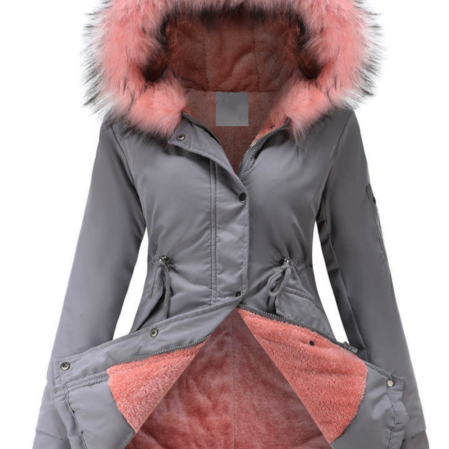 Parka à Capuche avec Fermeture Zippée pour Femmes | Idéale pour l’Automne et l’Hiver