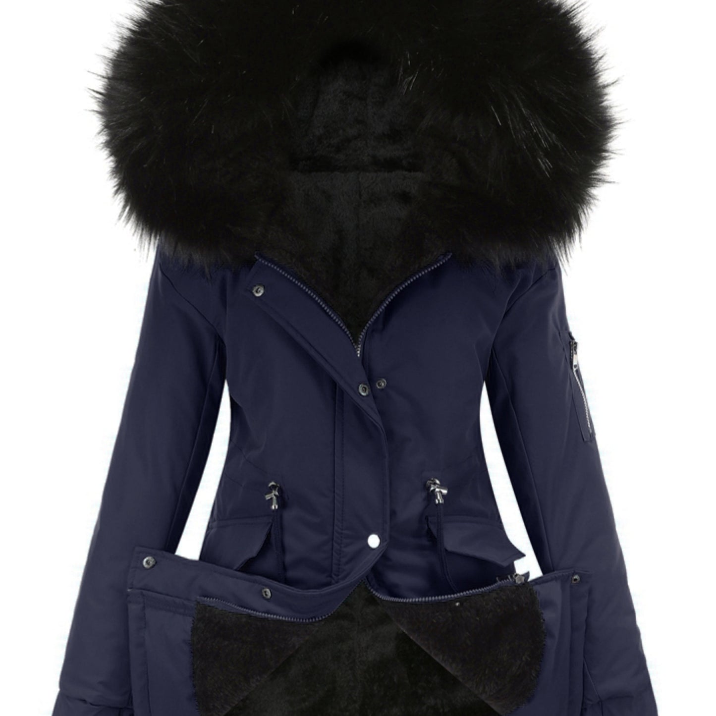 Parka à Capuche avec Fermeture Zippée pour Femmes | Idéale pour l’Automne et l’Hiver