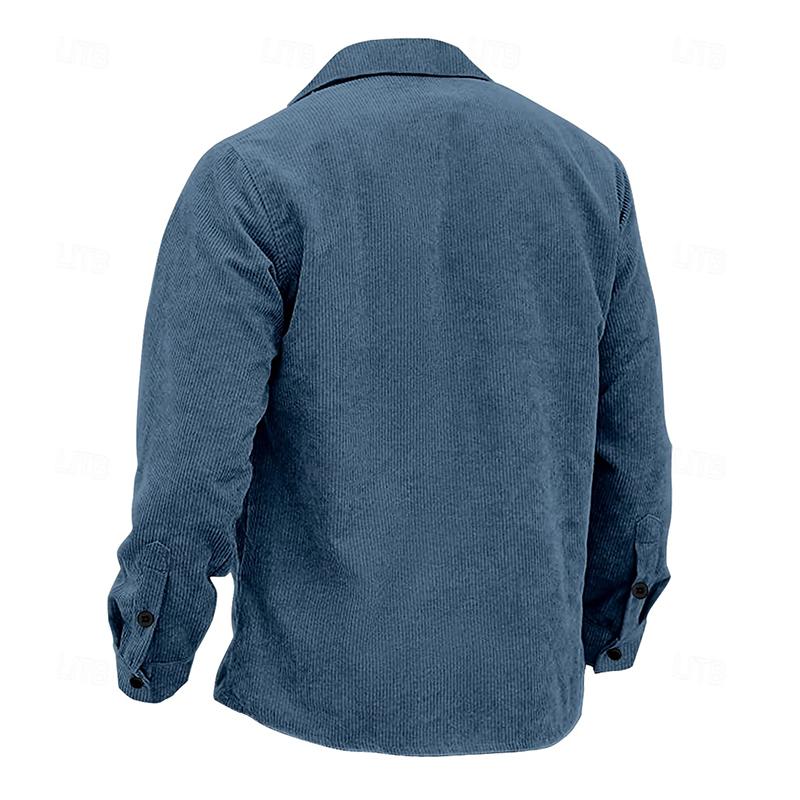 Veste avec Fermeture à Boutons et Col Montant pour Homme | Idéale pour l’Automne et l’Hiver