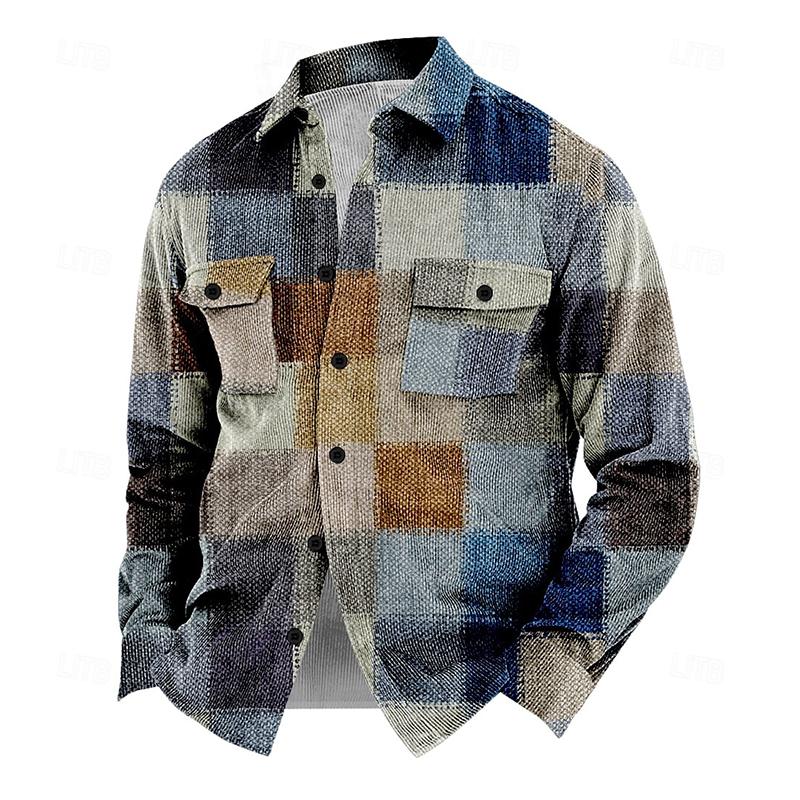 Veste avec Fermeture à Boutons et Col Montant pour Homme | Idéale pour l’Automne et l’Hiver