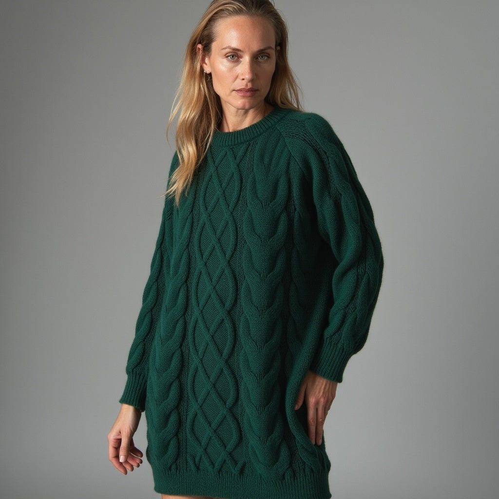 Pull À Col Rond avec Coupe Classique pour Femme | Idéal pour L’Hiver
