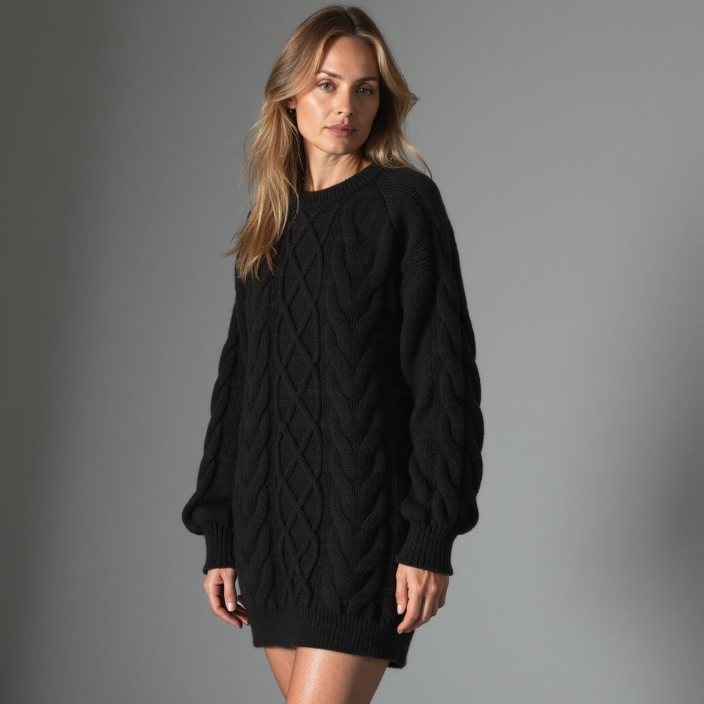 Pull À Col Rond avec Coupe Classique pour Femme | Idéal pour L’Hiver