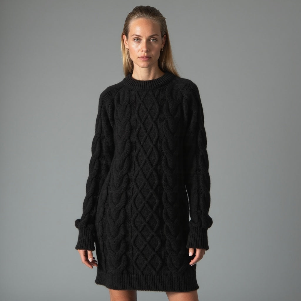Pull À Col Rond avec Coupe Classique pour Femme | Idéal pour L’Hiver