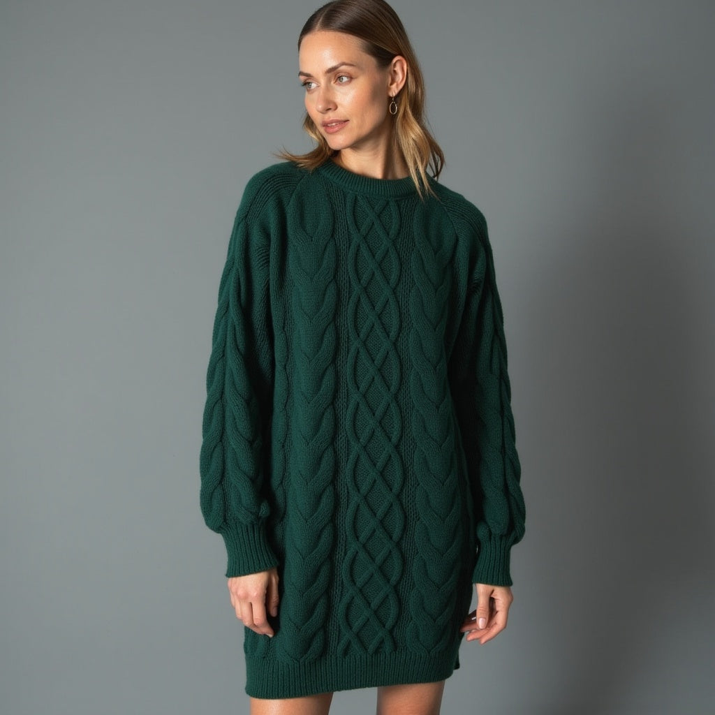 Pull À Col Rond avec Coupe Classique pour Femme | Idéal pour L’Hiver