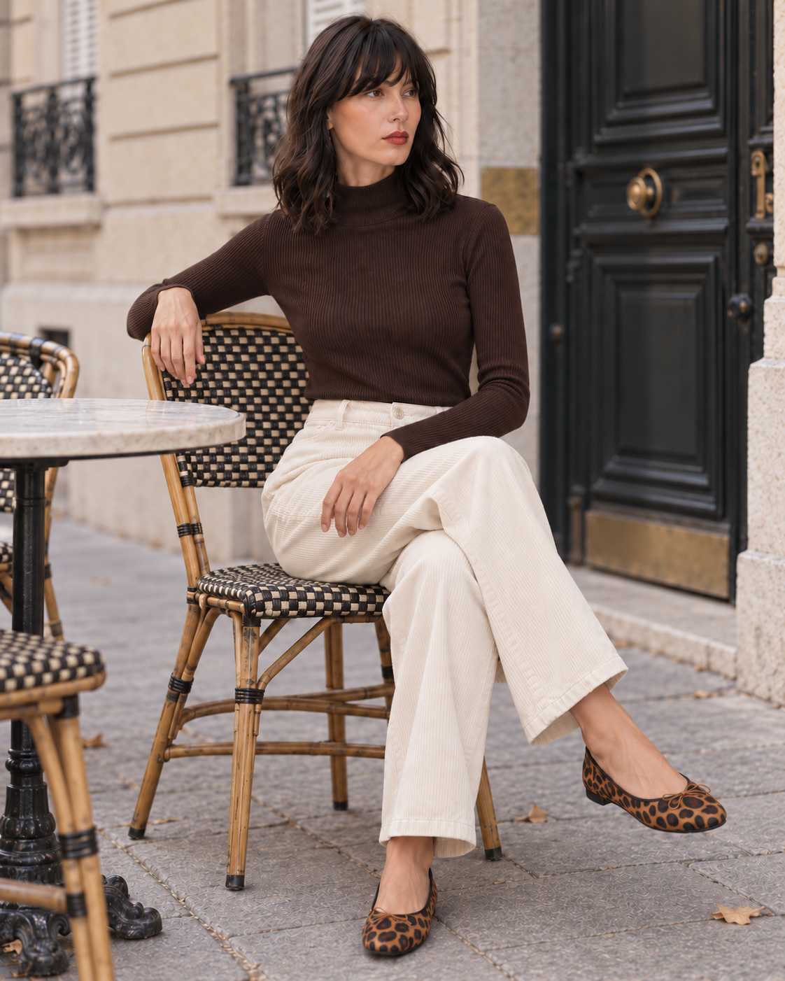 Pantalon en velours côtelé pour femmes