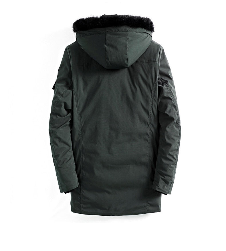 Parka D’Hiver avec Capuche En Fourrure pour Homme | Idéale pour La Saison Froide