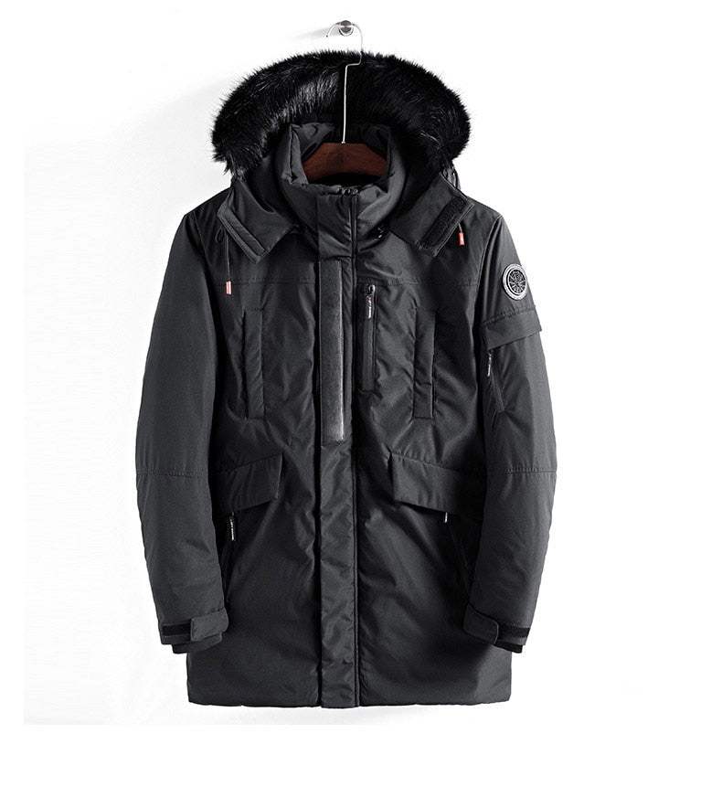 Parka D’Hiver avec Capuche En Fourrure pour Homme | Idéale pour La Saison Froide
