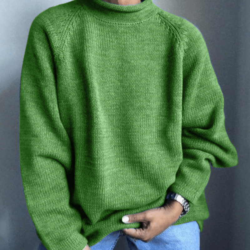 Pull Uni avec Coupe Ajustée pour Hommes | Idéal pour l’Automne et l’Hiver