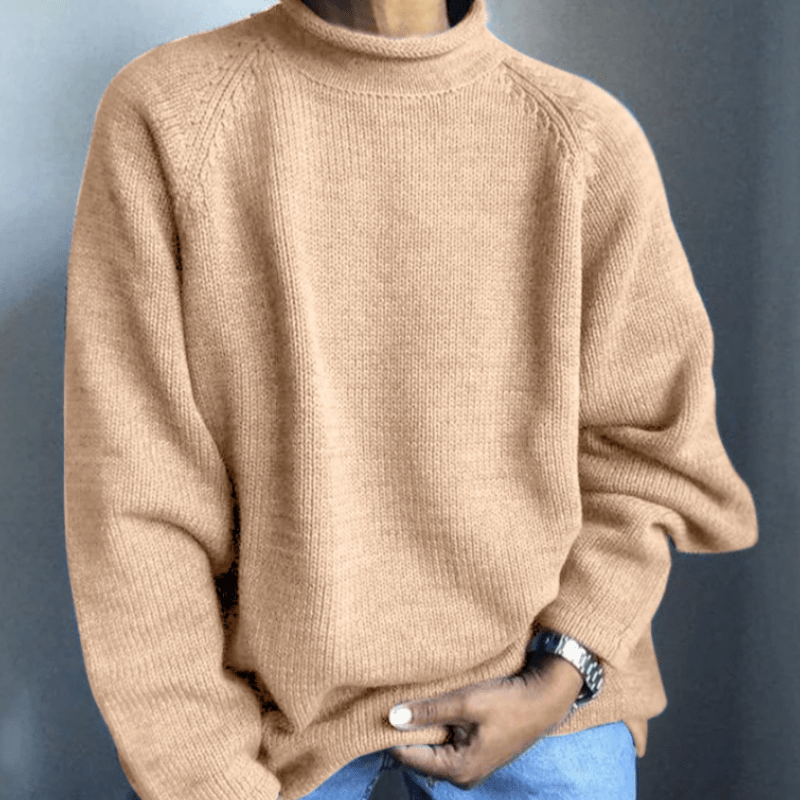 Pull Uni avec Coupe Ajustée pour Hommes | Idéal pour l’Automne et l’Hiver