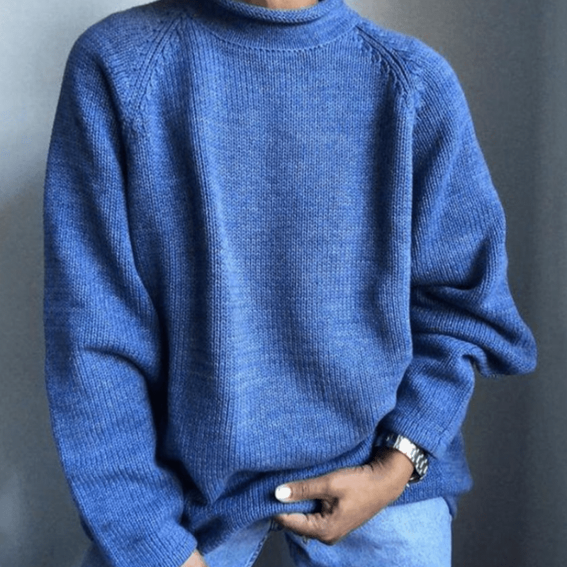 Pull Uni avec Coupe Ajustée pour Hommes | Idéal pour l’Automne et l’Hiver