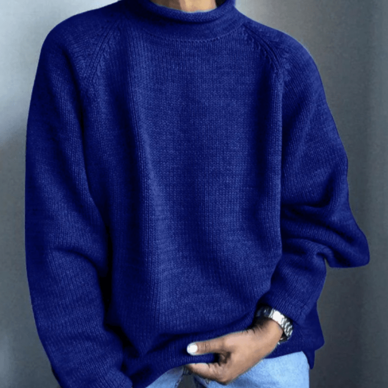 Pull Uni avec Coupe Ajustée pour Hommes | Idéal pour l’Automne et l’Hiver