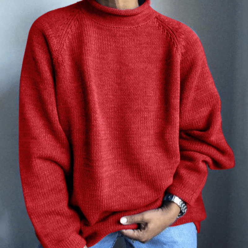 Pull Uni avec Coupe Ajustée pour Hommes | Idéal pour l’Automne et l’Hiver