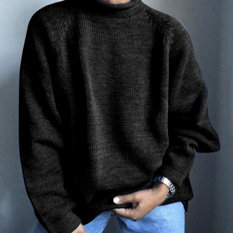Pull Uni avec Coupe Ajustée pour Hommes | Idéal pour l’Automne et l’Hiver