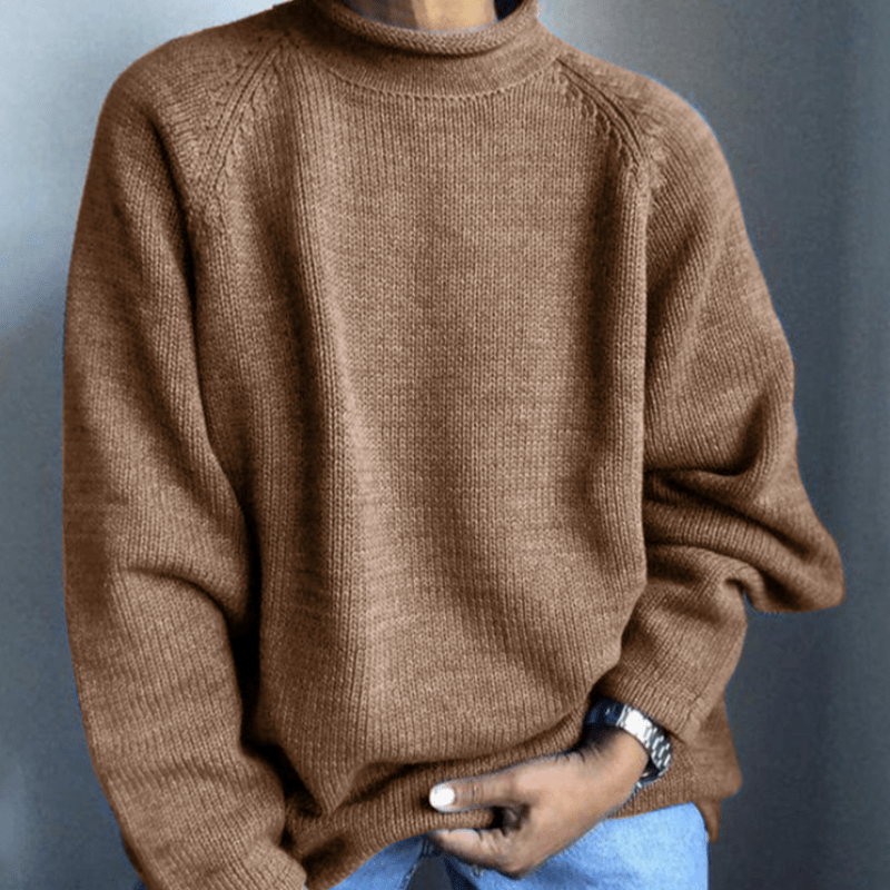 Pull Uni avec Coupe Ajustée pour Hommes | Idéal pour l’Automne et l’Hiver