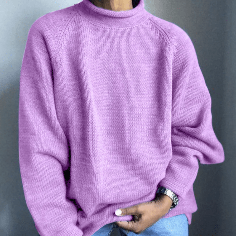 Pull Uni avec Coupe Ajustée pour Hommes | Idéal pour l’Automne et l’Hiver