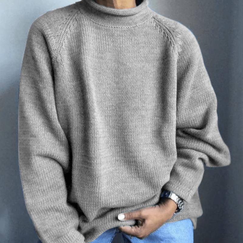 Pull Uni avec Coupe Ajustée pour Hommes | Idéal pour l’Automne et l’Hiver