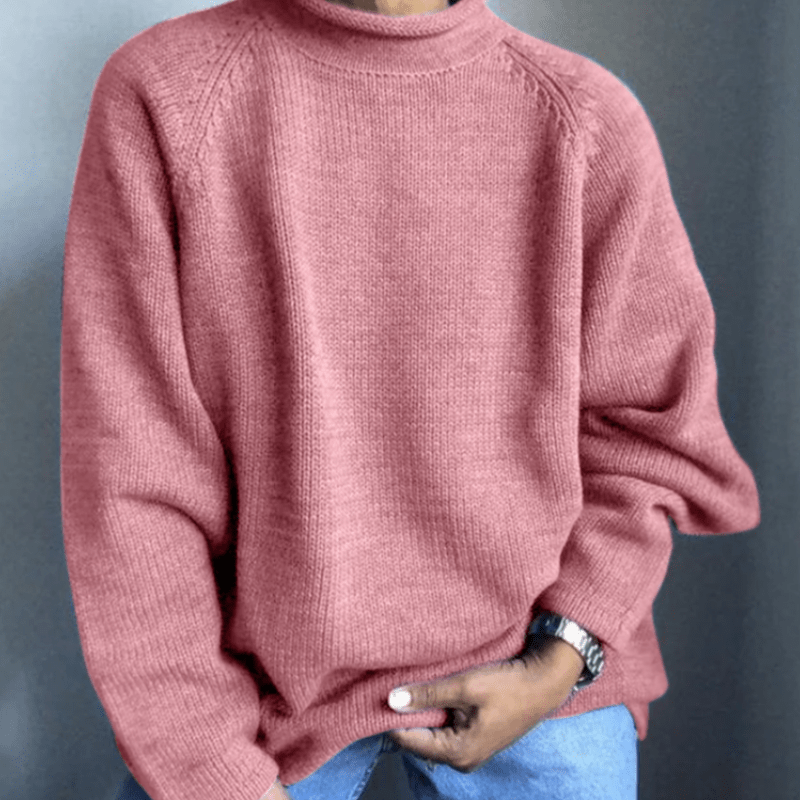 Pull Uni avec Coupe Ajustée pour Hommes | Idéal pour l’Automne et l’Hiver