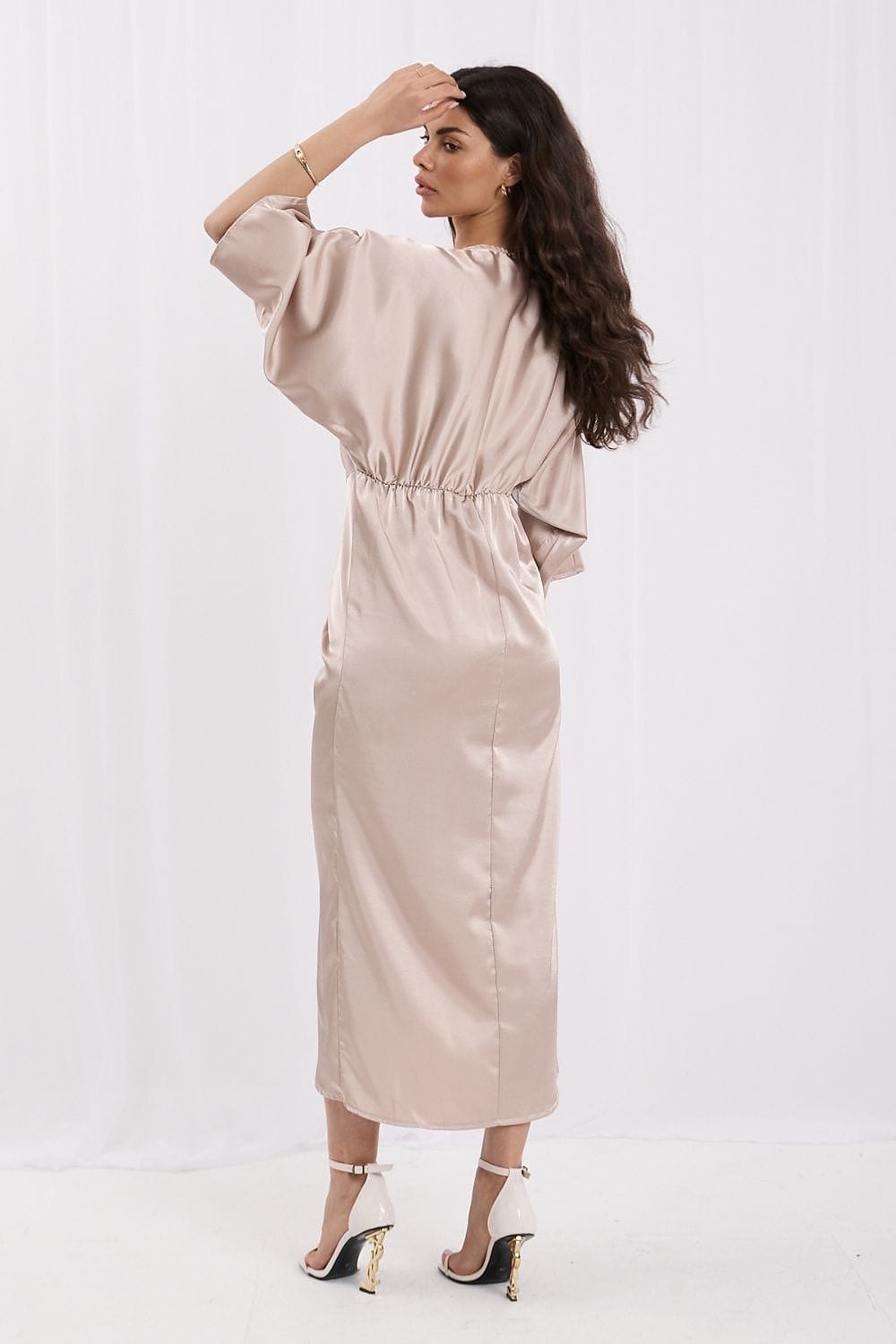 Robe de soirée midi nouée pour femmes