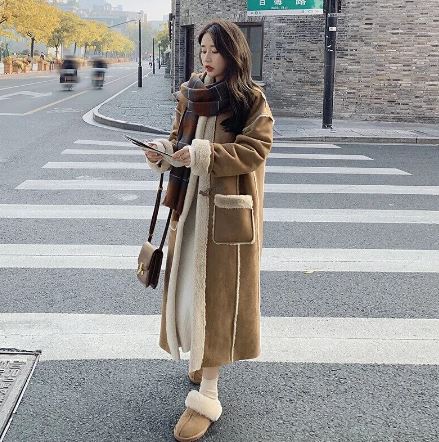 Manteau Long avec Revers Et Grandes Poches pour Femmes | Idéal pour La Saison Hivernale