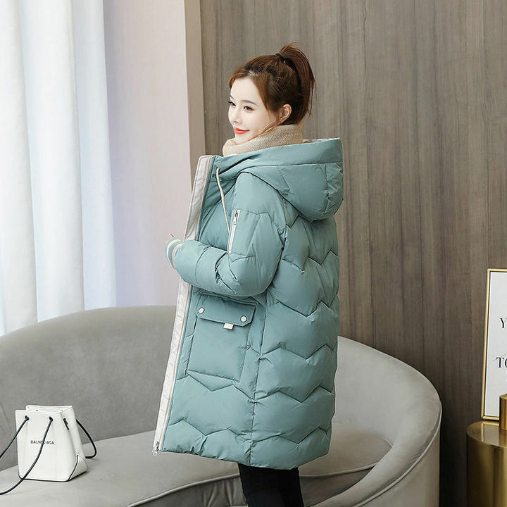 Manteau Long Matelassé avec Capuche pour Femme | Idéal pour l’Hiver