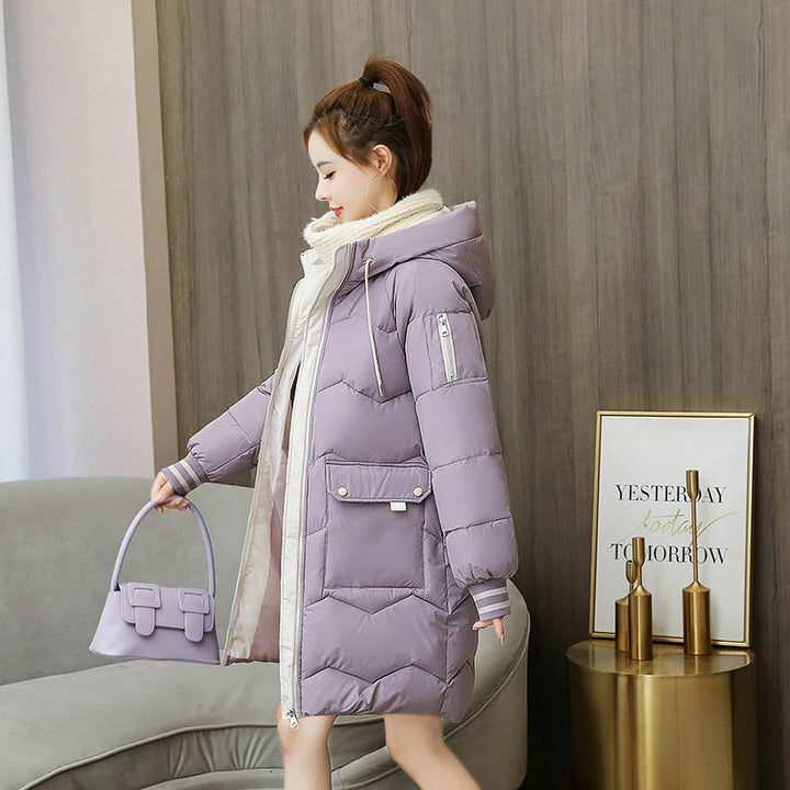 Manteau Long Matelassé avec Capuche pour Femme | Idéal pour l’Hiver