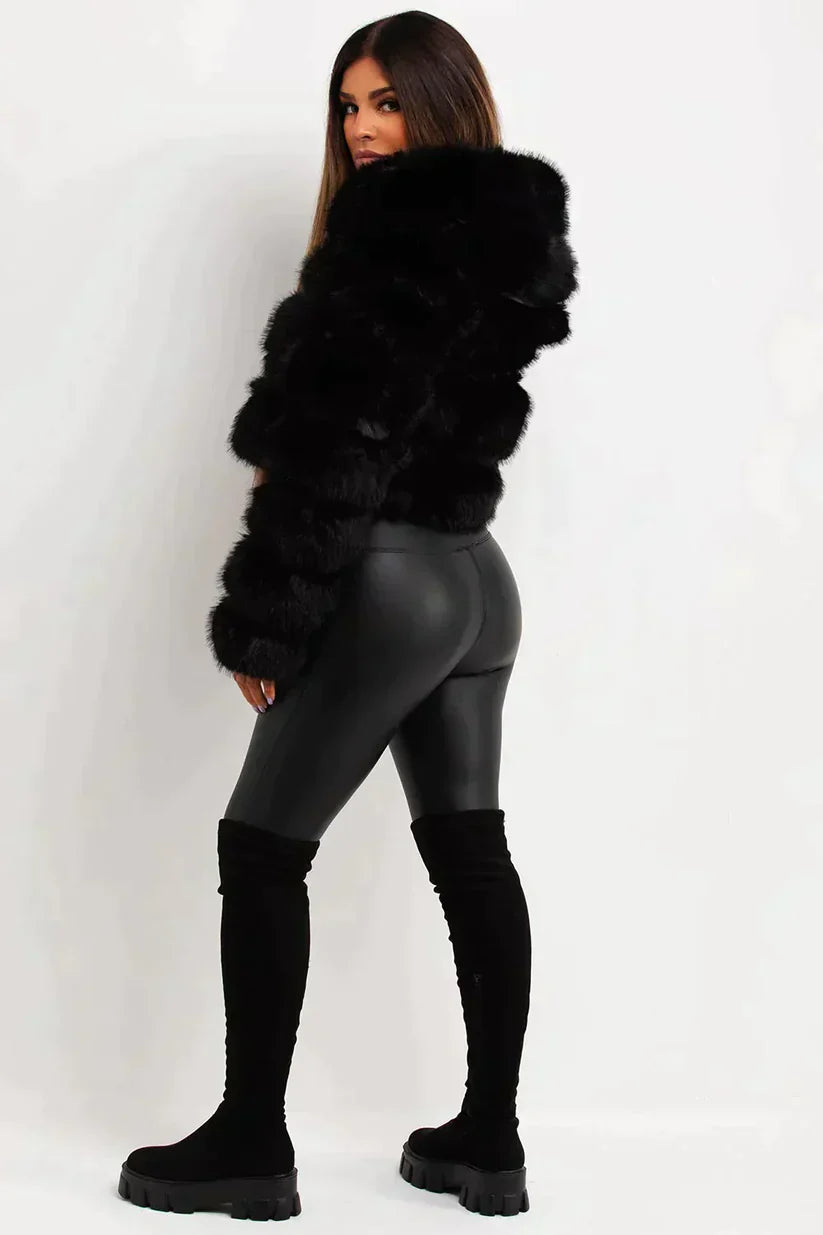 Manteau Court avec Ceinture pour Femme | Idéal pour l’Hiver