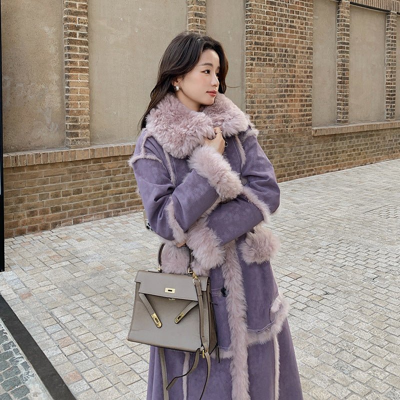Manteau Duster à Carreaux Contrastés avec Ceinture pour Femme | Idéal pour la Mi-Saison