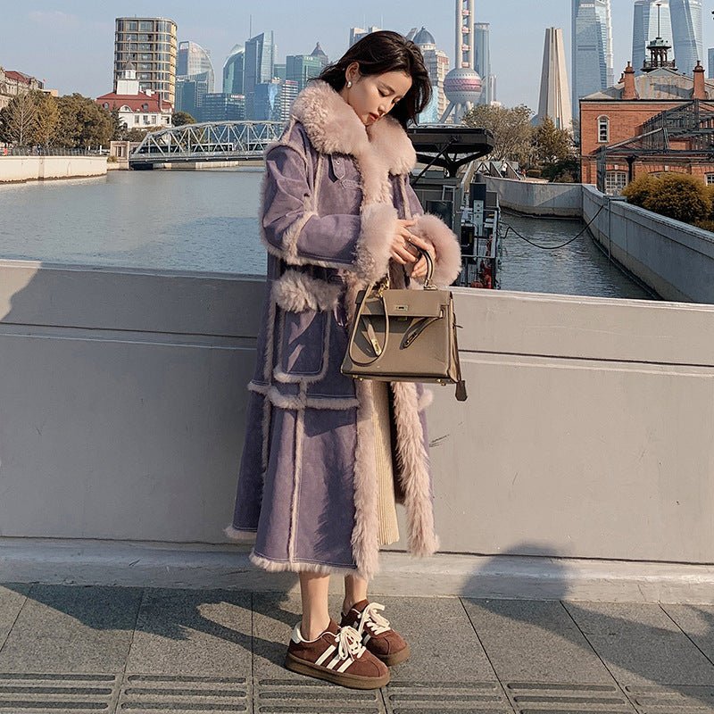 Manteau Duster à Carreaux Contrastés avec Ceinture pour Femme | Idéal pour la Mi-Saison