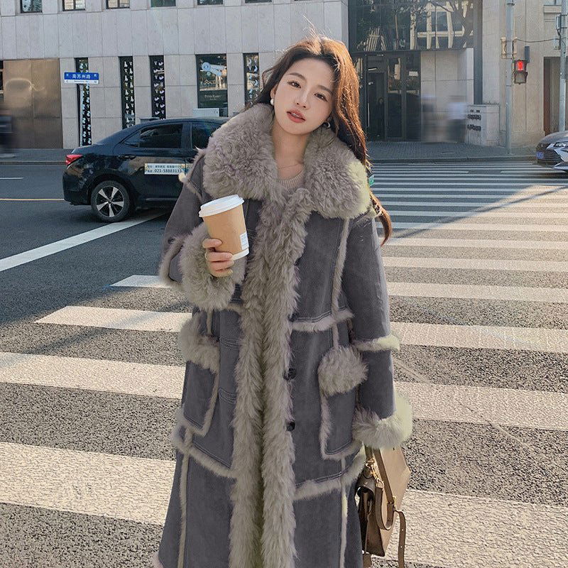 Manteau Duster à Carreaux Contrastés avec Ceinture pour Femme | Idéal pour la Mi-Saison