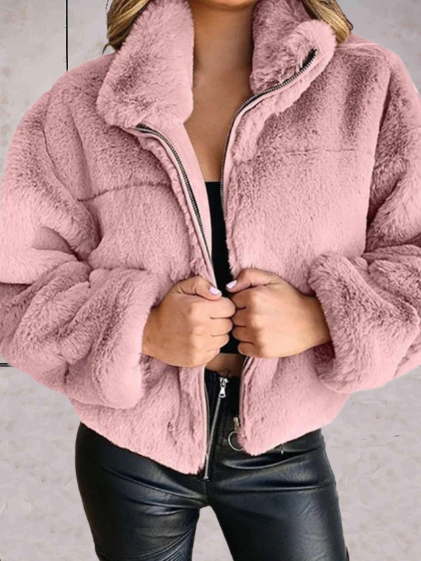 Veste Zippée avec Col Classique pour Femmes | Idéale pour L’Hiver