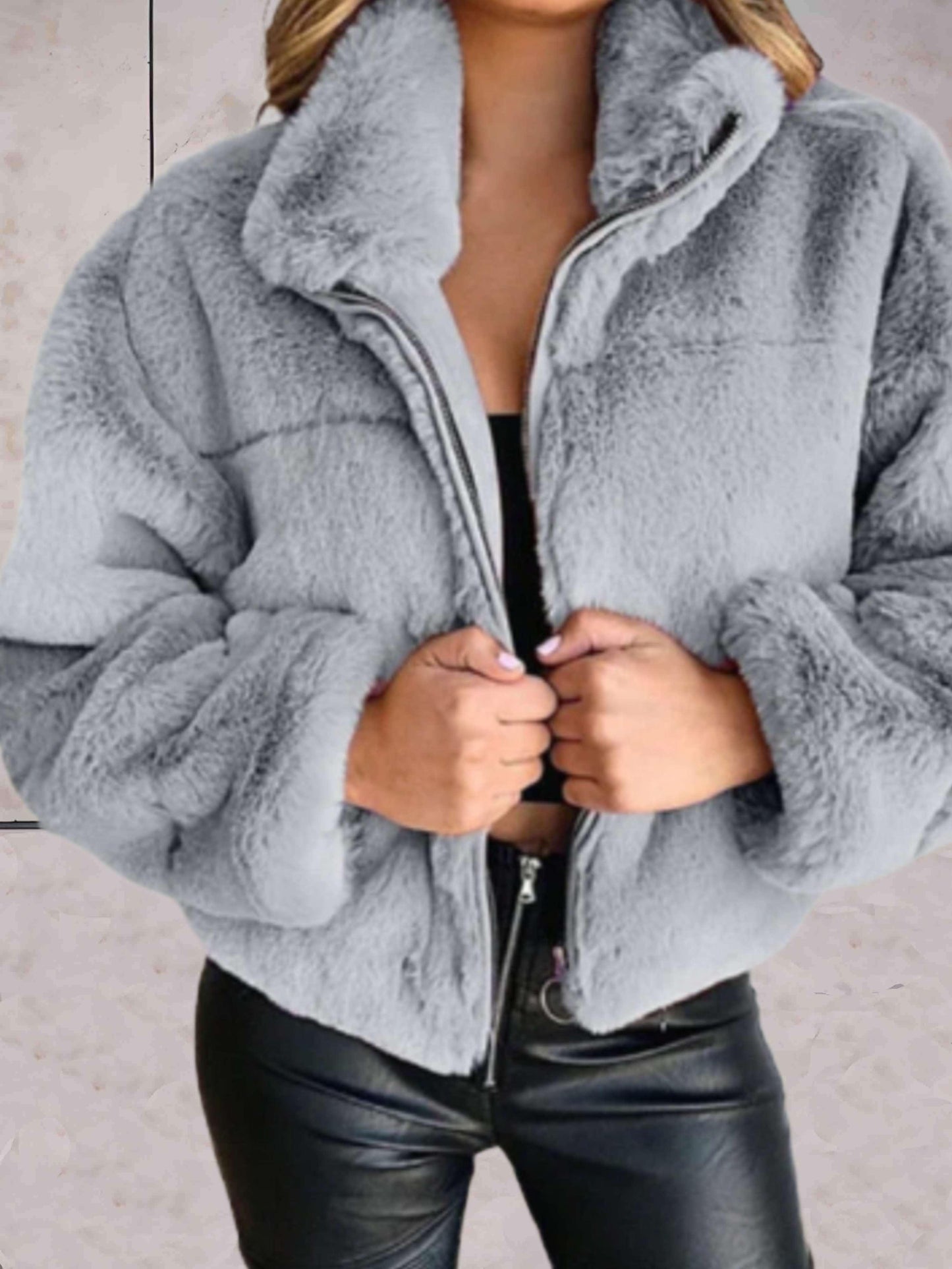 Veste Zippée avec Col Classique pour Femmes | Idéale pour L’Hiver