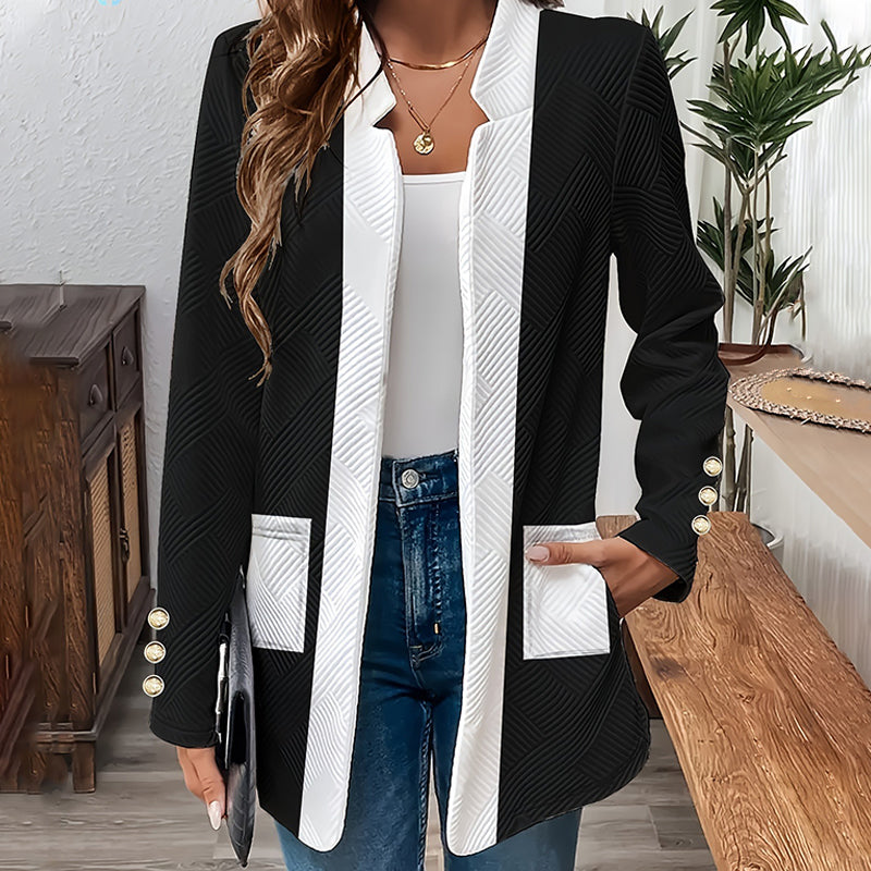 Manteau Ouvert À Coupe Droite pour Femme | Idéal pour La Mi-Saison