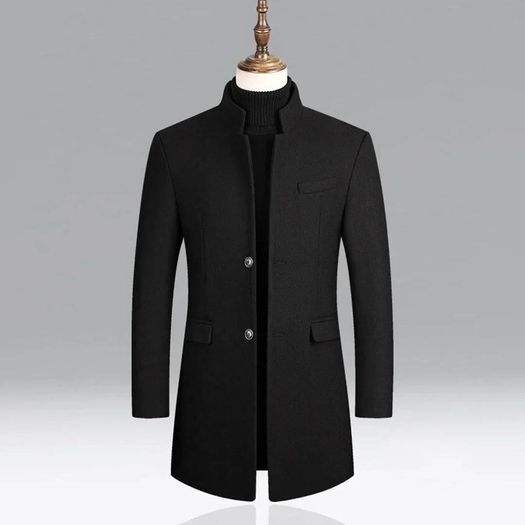 Manteau Long avec Fermeture Croisée pour Homme | Idéal pour les Occasions Formelles et Quotidiennes