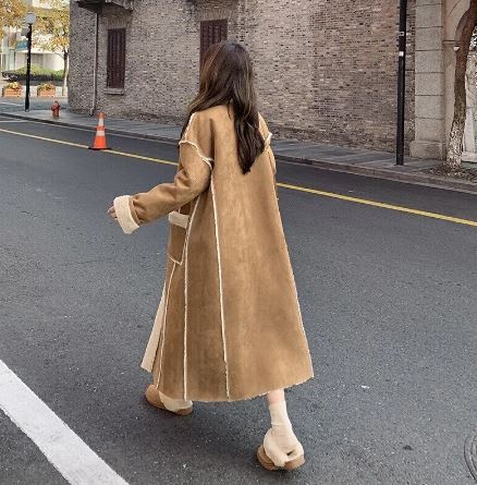 Manteau Long avec Revers Et Grandes Poches pour Femmes | Idéal pour La Saison Hivernale
