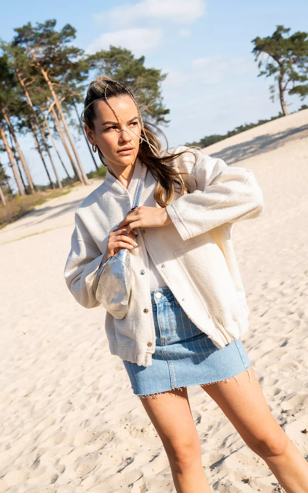 Blouson Bomber Ample pour Femme | Idéal pour Le Printemps Et Les Journées Décontractées