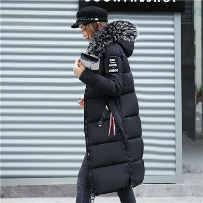 Parka Long Matelassé avec Capuche pour Femme | Idéal pour l’Hiver