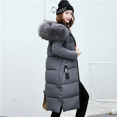 Parka Long Matelassé avec Capuche pour Femme | Idéal pour l’Hiver