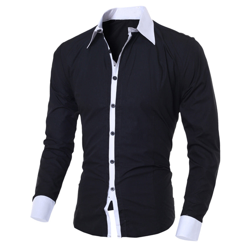 Chemise À Manches Longues avec Coupe Ajustée pour Homme | Idéale pour L’Automne Et L’Hiver