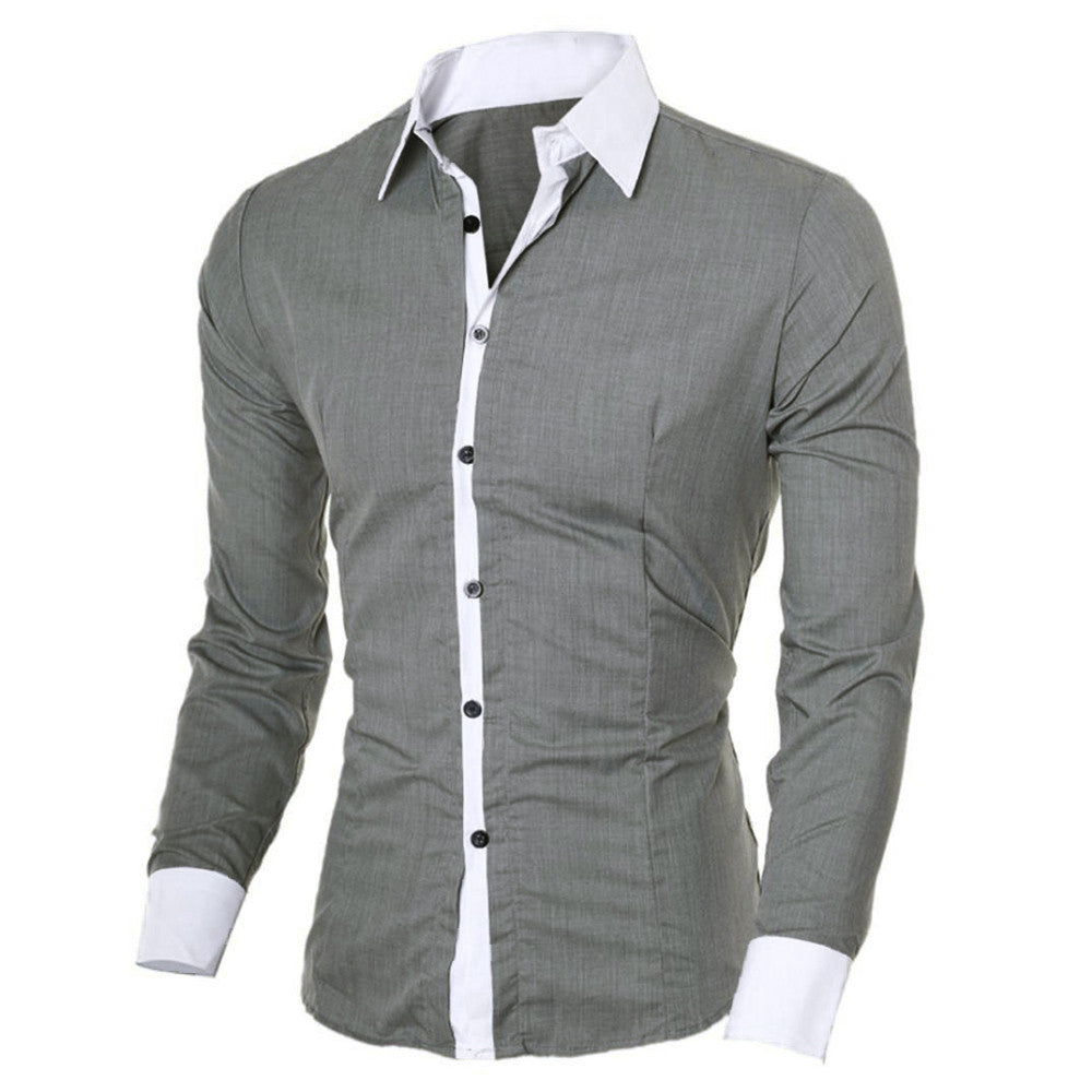 Chemise À Manches Longues avec Coupe Ajustée pour Homme | Idéale pour L’Automne Et L’Hiver