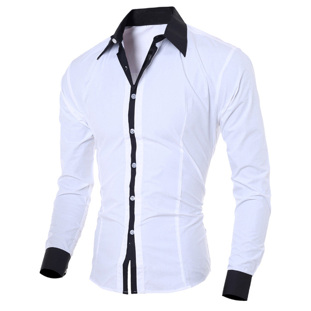 Chemise À Manches Longues avec Coupe Ajustée pour Homme | Idéale pour L’Automne Et L’Hiver