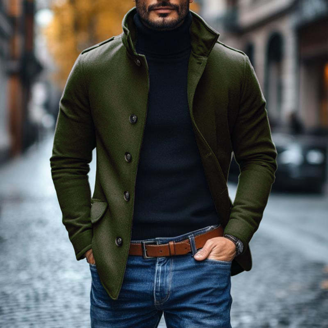 Veste à col montant pour hommes