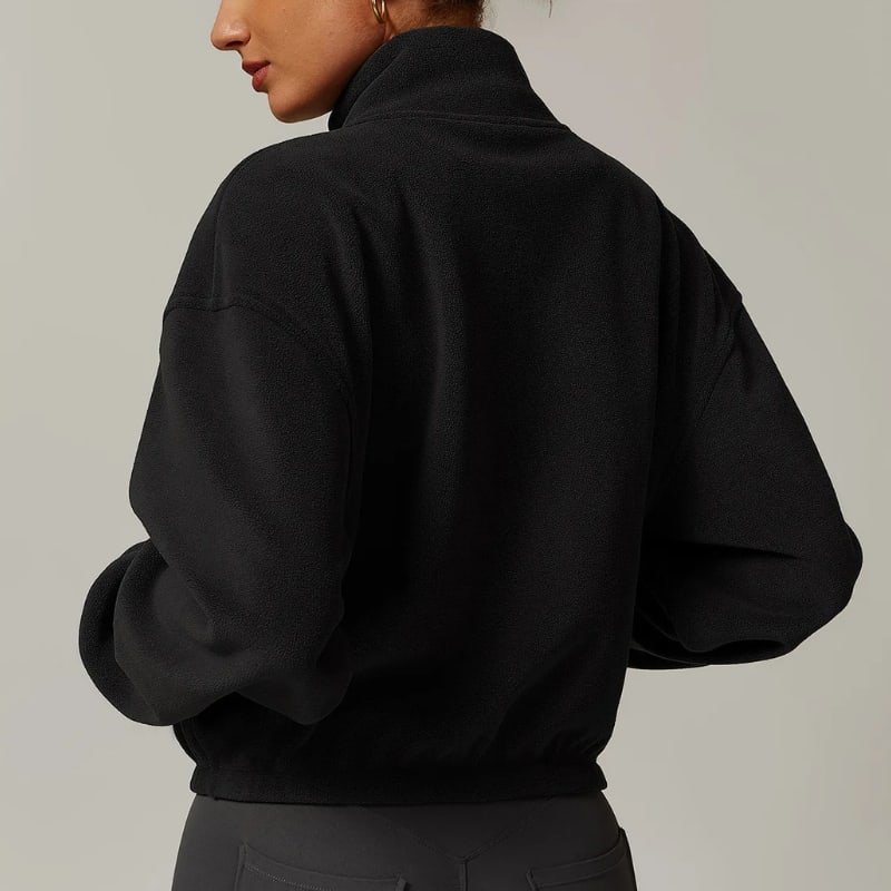 Veste bomber à col montant pour femmes
