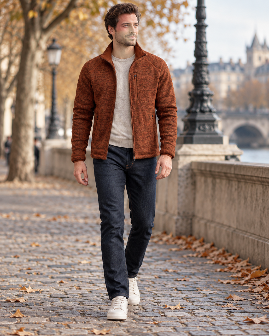 Veste zippée pour hommes