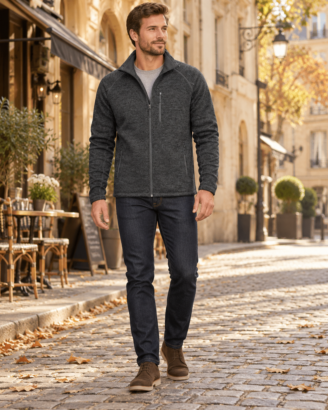 Veste zippée pour homme