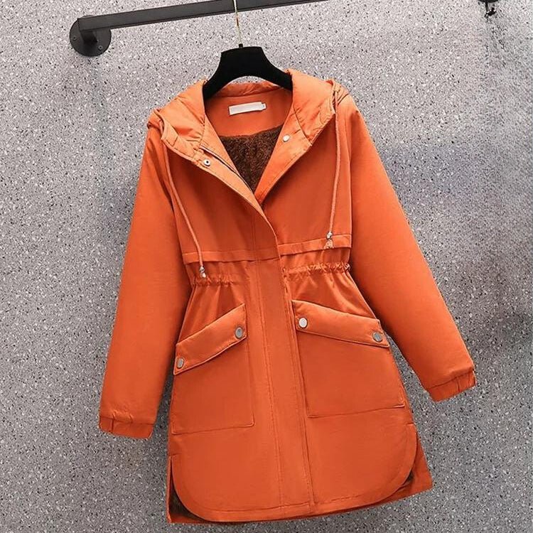 Manteau À Capuche avec Coupe Ajustée pour Femme | Idéal pour L’Hiver